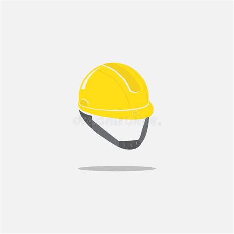 Construction Helmet Icon On White Background Safety Hard Hat Vector