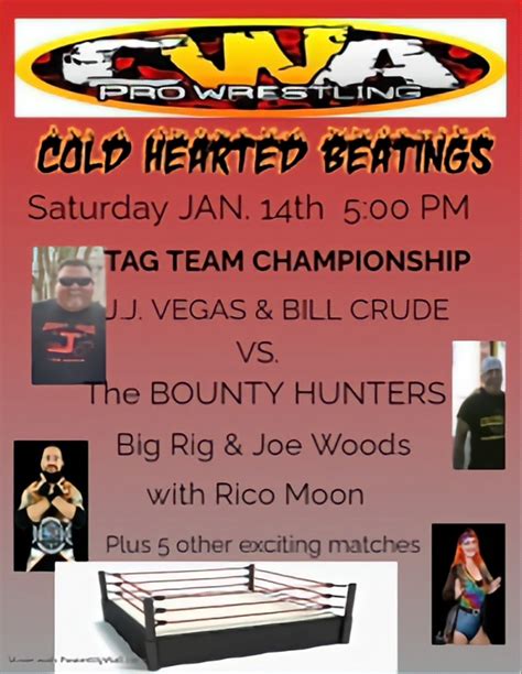 Cwa Pro Wrestling Cold Hearted Beatings City Limits Taproom And Grille