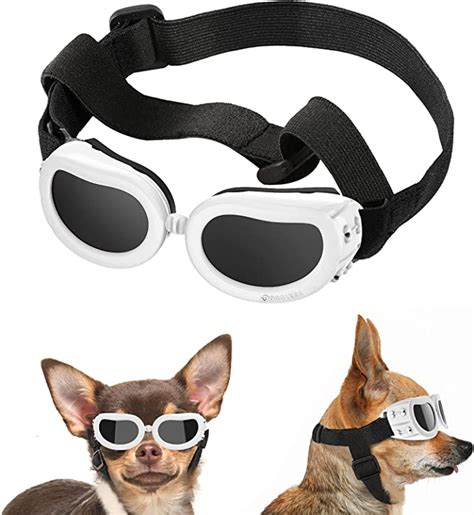 Lewondr Small Dog Sunglasses Uv Protection Goggles Eye