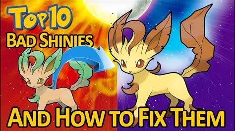 The Top 10 Worst Shiny Pokemon And How To Fix Them Youtube