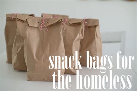 Snack Bags For The Homeless Homeless Bags Snack Bags Blessing Bags