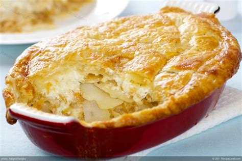 She has an ma in food research from stanford university. Cheese Onion Leek and Potato Pie Recipe