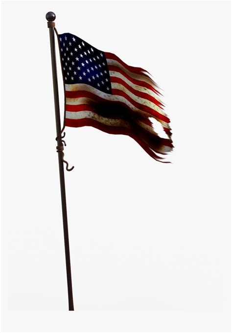 Bandera Con Asta De Estados Unidos Png Transparent Png Kindpng