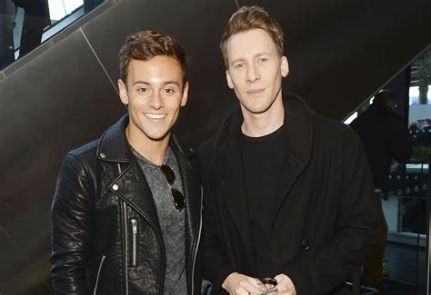 tom daley and fiance dustin lance black watch american football live in london dustin lance