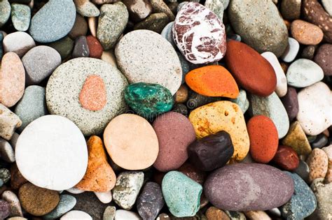 Colorful Seaside Pebbles On The Beach Batumi Georgia Stock Image