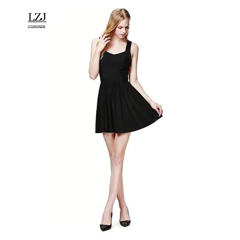 Lzj 2017 High Quality Female Summer Sexy Mini Dress Vestidos Hollow Hollowed Out Back V Neck