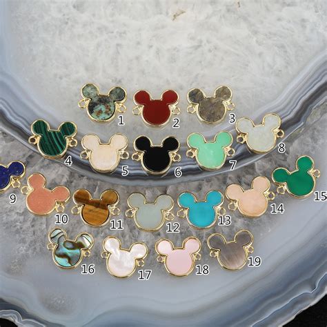 3 10pcs Mickey Mouse Connectors Beaded Bracelets Diy Fashion Etsy