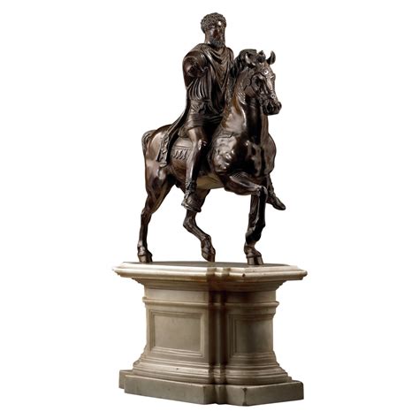 Grand Tour Bronze Of The Equestrian Statue Of Marcus Aurelius Mid 19th