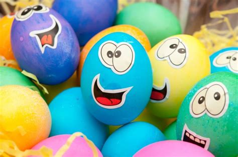 Smiley Easter Eggs Free Stock Photo Public Domain Pictures