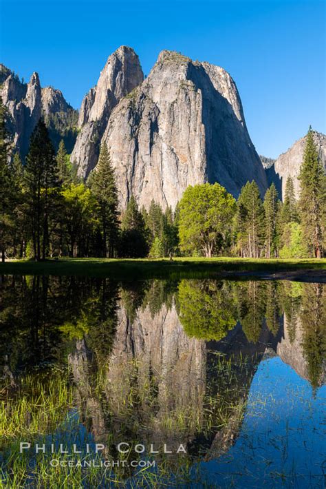 Cathedral Rocks At Sunrise Yosemite Valley Yosemite National Park