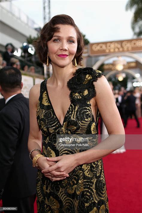 73rd annual golden globe awards pictured actress maggie news photo getty images