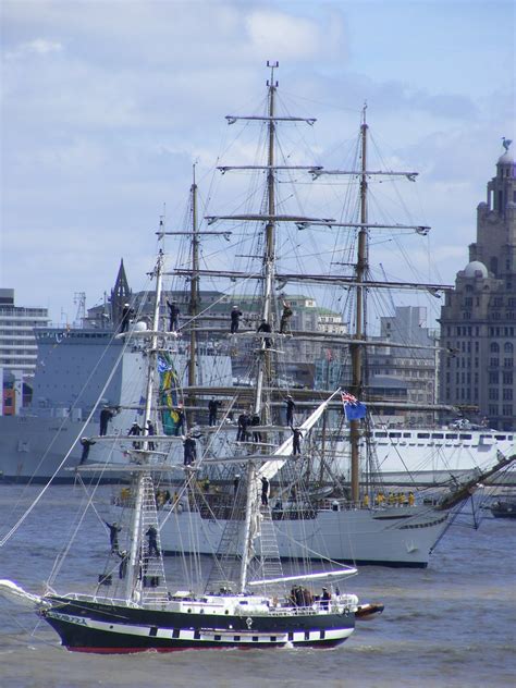 Tall Ships River Mersey The Tall Ships Made Their Way Do Flickr