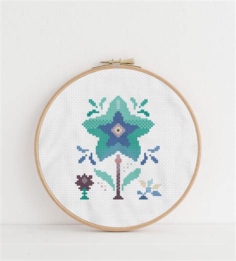 If you have turned it off manually in your browser, please enable it to better experience this site. Colorful Modern Winter Flower Cross Stitch Pattern ...