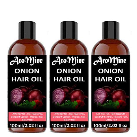 Buy Aromine Red Onion Hair Oil For Hair With Red Onion Extract 300ml