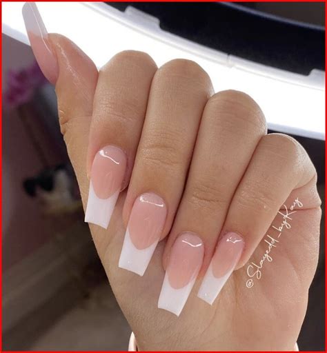 Pin By Anna On Nail Design In 2021 French Tip Acrylic Nails French