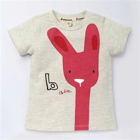 Cute Rabbit Kids T Shirts For Girls Children T Shirts For Boys Summer