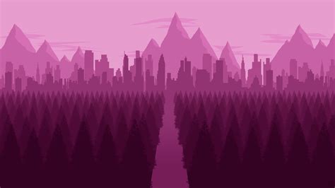 City Forest Minimalist Hd Artist 4k Wallpapers Images
