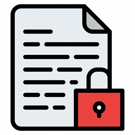 Document Encrypted File Folder Icon Download On Iconfinder