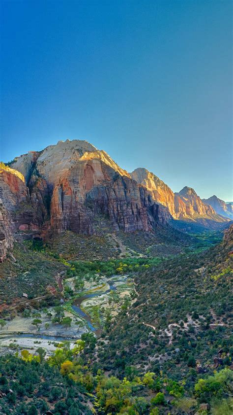 Virgin River Zion National Park Wallpapers Wallpaper Cave