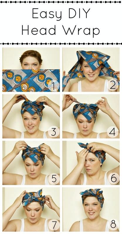 How To Make A Turban Easy Diy Head Wrap Step 2 Bandana Hairstyles