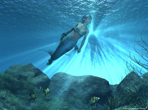 Download Beautiful Mermaids Background Hivewallpaper By Jamess56