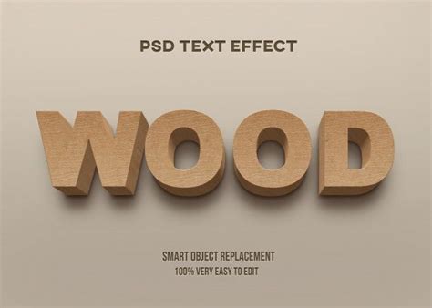 Wood Type Text Effect In Photoshopped To Look Like It Is Made Out Of Wood