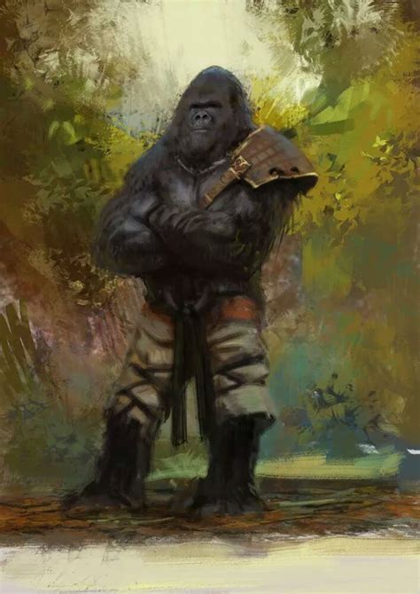 Simian Sub Species Gorilla Bonobo Orangutan Ateles Fantasy