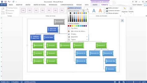 Word 2007 Como Hacer Un Organigrama Con La Herramienta Smartart Youtube