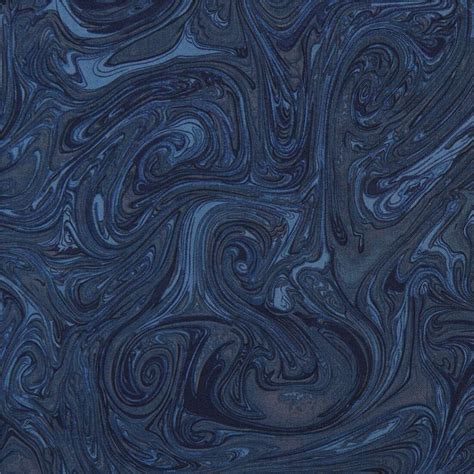 Remnant 21 X 112 Cm Marble Swirl Design Fabric By Michael Miller In
