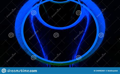 Abstract Background With Animated Hypnotic Tunnel Formed By Widening