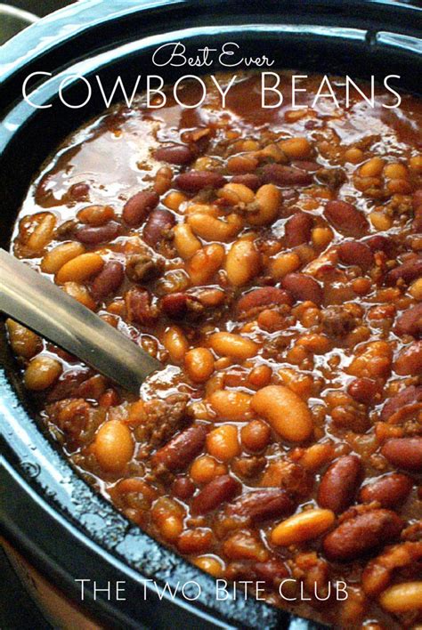 Also, is it best to try frozen or canned beans first or step up to dry beans drain off the water and rinse again. The Two Bite Club: Best Ever Crock Pot Cowboy Beans