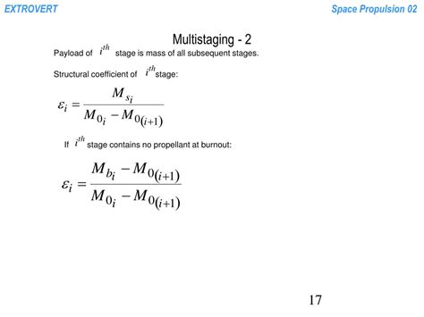 Ppt Thrust Rocket Equation Specific Impulse Mass Ratio Powerpoint Presentation Id2668671
