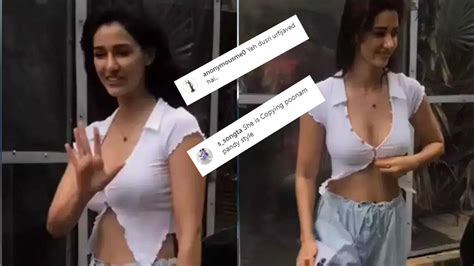 disha patani viral video disha patani gets trolled for flaunting her midriff in a crop top