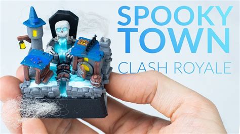 Spooky Town Arena Clash Royale Polymer Clay Tutorial Youtube