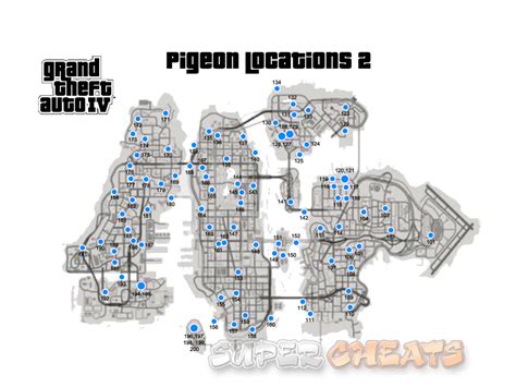 Pigeon Location Maps Grand Theft Auto 4 Guide