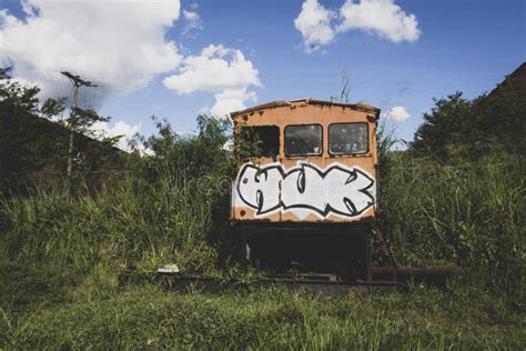 Old Abandoned Railroad Car Stock Photo Image Of Locomotive 206355536