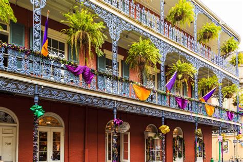 Old New Orleans Houses In French Stock Photo Image Of Mardi Corner