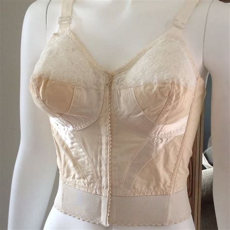 Vintage Intimates And Sleepwear Nib 1950s Longline Corset Style Bra 34d