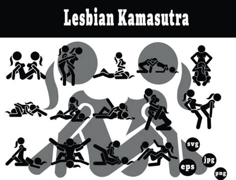 Best Lesbian Sex Positions Silhouette Kama Sutra Bundle Fetish Etsy