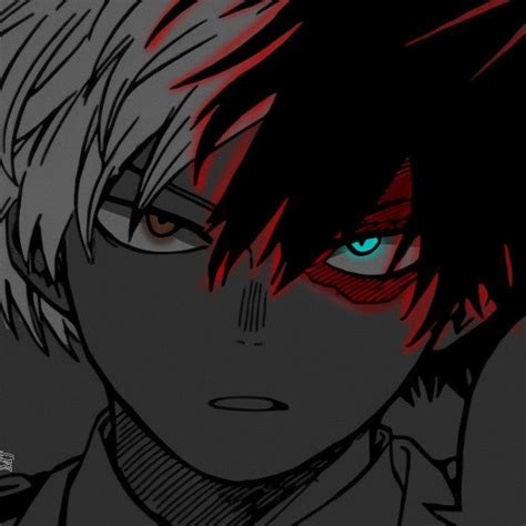 Iconos Dark Neon Todoroki Shoto Em 2022 Personagens De Anime Animes