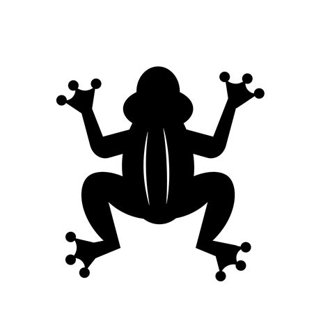 Frog Silhouette Vector At Collection Of Frog