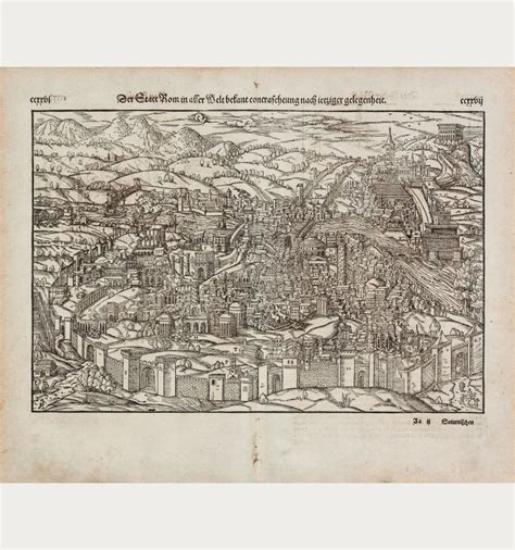 Münster Der Statt Rom In Aller Welt Bekant Italy Rome Roma 1574