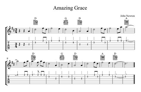 Use a capo to change the key of the song. Guitar Chords for Amazing Grace | 101 Printable