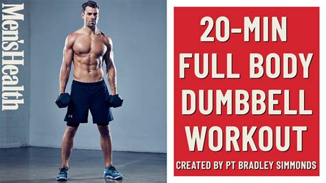 20 minute full body workout dumbbell only men s health uk youtube