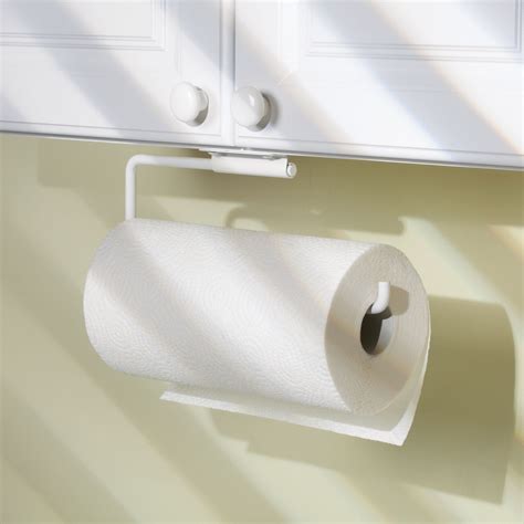Mdesign Metal Wall Mount Under Cabinet Paper Towel Holder Ebay