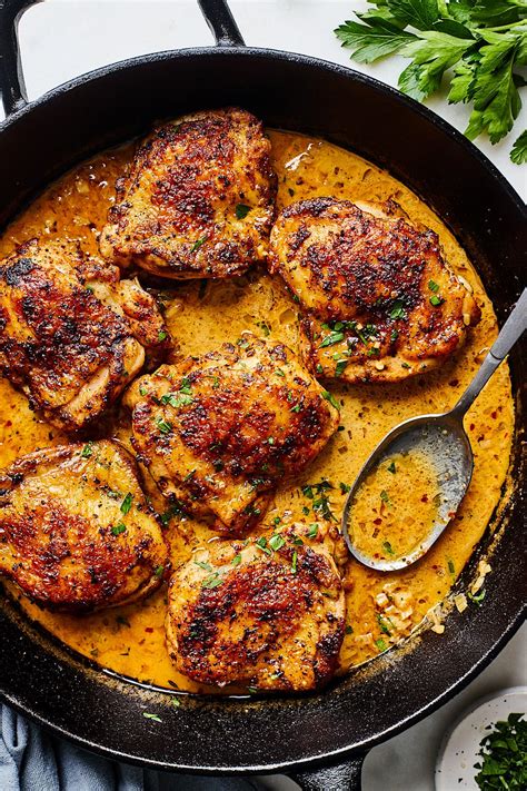Easy Skillet Chicken Thighs Juicy Two Peas And Their Pod