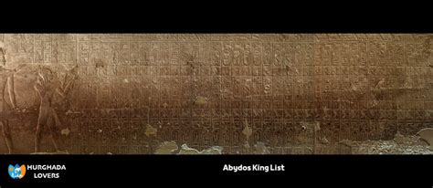 Abydos King List Facts Abydos Table Of The Of 76 Pharaohs Kings