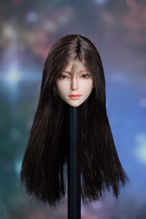 16 Scale Female Head Sculptbeauty Asian Girl Pale Skin