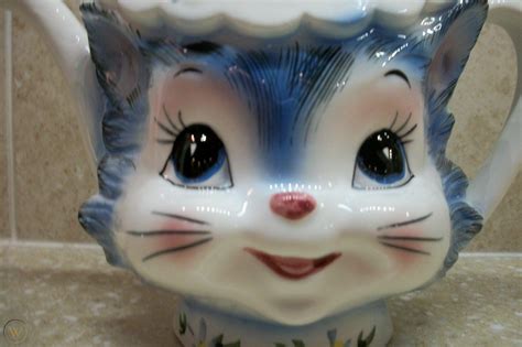 Vintage Lefton Miss Priss Cat Teapot Coffeepot ~ 1516 1758191823