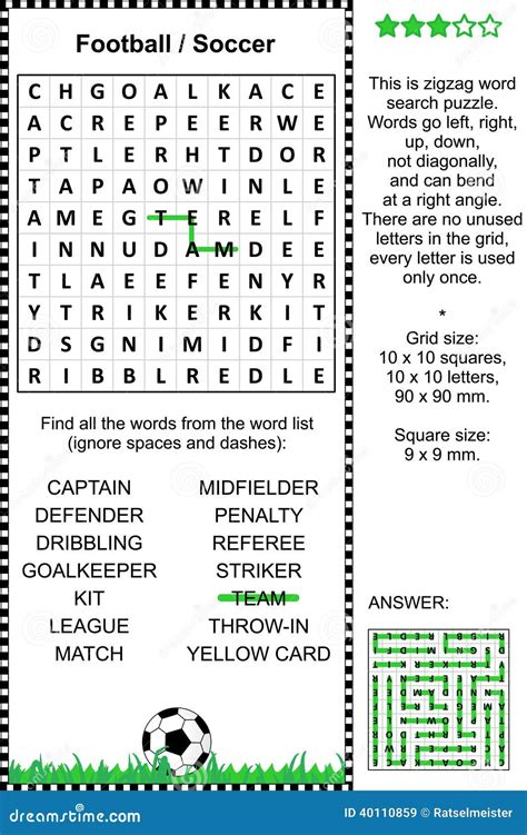 Football Word Search Puzzles Printable